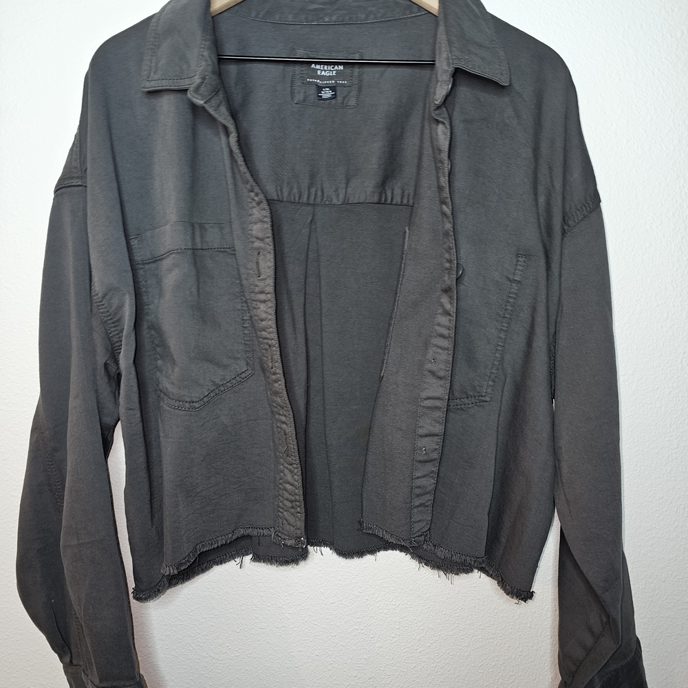 American Eagle Outfitters Dark Gray Jacket